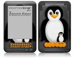 Penguins on Black - Decal Style Skin fits Amazon Kindle 3 Keyboard (with 6 inch display)