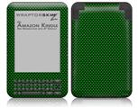 Carbon Fiber Green - Decal Style Skin fits Amazon Kindle 3 Keyboard (with 6 inch display)