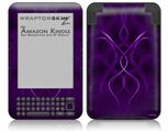 Abstract 01 Purple - Decal Style Skin fits Amazon Kindle 3 Keyboard (with 6 inch display)