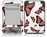 Butterflies Pink - Decal Style Skin fits Amazon Kindle 3 Keyboard (with 6 inch display)