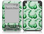Petals Green - Decal Style Skin fits Amazon Kindle 3 Keyboard (with 6 inch display)