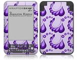 Petals Purple - Decal Style Skin fits Amazon Kindle 3 Keyboard (with 6 inch display)