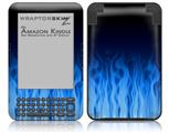 Fire Blue - Decal Style Skin fits Amazon Kindle 3 Keyboard (with 6 inch display)