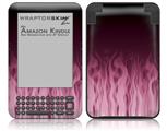 Fire Pink - Decal Style Skin fits Amazon Kindle 3 Keyboard (with 6 inch display)