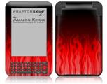 Fire Red - Decal Style Skin fits Amazon Kindle 3 Keyboard (with 6 inch display)