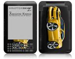2010 Camaro RS Yellow - Decal Style Skin fits Amazon Kindle 3 Keyboard (with 6 inch display)