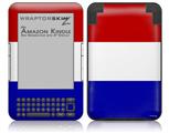 Red White and Blue - Decal Style Skin fits Amazon Kindle 3 Keyboard (with 6 inch display)