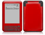 Solids Collection Red - Decal Style Skin fits Amazon Kindle 3 Keyboard (with 6 inch display)