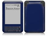 Solids Collection Navy Blue - Decal Style Skin fits Amazon Kindle 3 Keyboard (with 6 inch display)