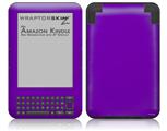 Solids Collection Purple - Decal Style Skin fits Amazon Kindle 3 Keyboard (with 6 inch display)