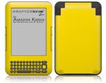Solids Collection Yellow - Decal Style Skin fits Amazon Kindle 3 Keyboard (with 6 inch display)