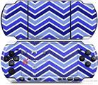 Sony PSP 3000 Decal Style Skin - Zig Zag Blues