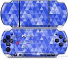 Sony PSP 3000 Decal Style Skin - Triangle Mosaic Blue