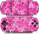 Sony PSP 3000 Decal Style Skin - Triangle Mosaic Fuchsia