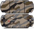 Sony PSP 3000 Decal Style Skin - Camouflage Brown