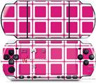 Sony PSP 3000 Decal Style Skin - Squared Fushia Hot Pink