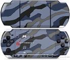 Sony PSP 3000 Decal Style Skin - Camouflage Blue