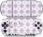 Sony PSP 3000 Decal Style Skin - Boxed Lavender
