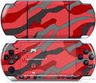 Sony PSP 3000 Decal Style Skin - Camouflage Red