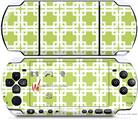 Sony PSP 3000 Decal Style Skin - Boxed Sage Green
