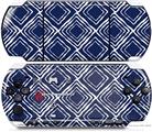 Sony PSP 3000 Decal Style Skin - Wavey Navy Blue
