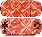 Sony PSP 3000 Decal Style Skin - Wavey Red