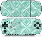 Sony PSP 3000 Decal Style Skin - Wavey Seafoam Green