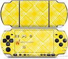 Sony PSP 3000 Decal Style Skin - Wavey Yellow