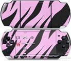 Sony PSP 3000 Decal Style Skin - Zebra Skin Pink