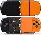Sony PSP 3000 Decal Style Skin - Ripped Colors Black Orange