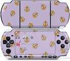 Sony PSP 3000 Decal Style Skin - Anchors Away Lavender