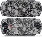 Sony PSP 3000 Decal Style Skin - Scattered Skulls Gray