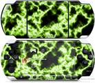 Sony PSP 3000 Decal Style Skin - Electrify Green