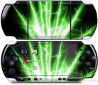 Sony PSP 3000 Decal Style Skin - Lightning Green