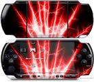 Sony PSP 3000 Decal Style Skin - Lightning Red