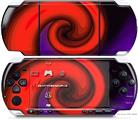 Sony PSP 3000 Decal Style Skin - Alecias Swirl 01 Red