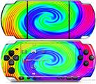 Sony PSP 3000 Decal Style Skin - Rainbow Swirl