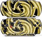 Sony PSP 3000 Decal Style Skin - Alecias Swirl 02 Yellow