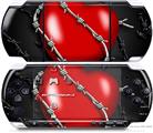 Sony PSP 3000 Decal Style Skin - Barbwire Heart Red