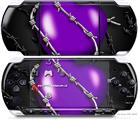 Sony PSP 3000 Decal Style Skin - Barbwire Heart Purple