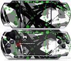 Sony PSP 3000 Decal Style Skin - Abstract 02 Green