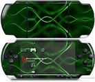 Sony PSP 3000 Decal Style Skin - Abstract 01 Green