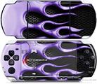 Sony PSP 3000 Decal Style Skin - Metal Flames Purple