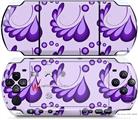 Sony PSP 3000 Decal Style Skin - Petals Purple