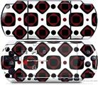 Sony PSP 3000 Decal Style Skin - Red And Black Squared