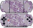 Sony PSP 3000 Decal Style Skin - Victorian Design Purple