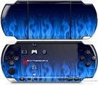 Sony PSP 3000 Decal Style Skin - Fire Blue