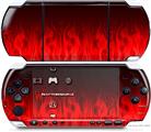 Sony PSP 3000 Decal Style Skin - Fire Red