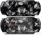 Sony PSP 3000 Decal Style Skin - Skulls Confetti White