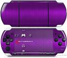 Sony PSP 3000 Decal Style Skin - Simulated Brushed Metal Purple